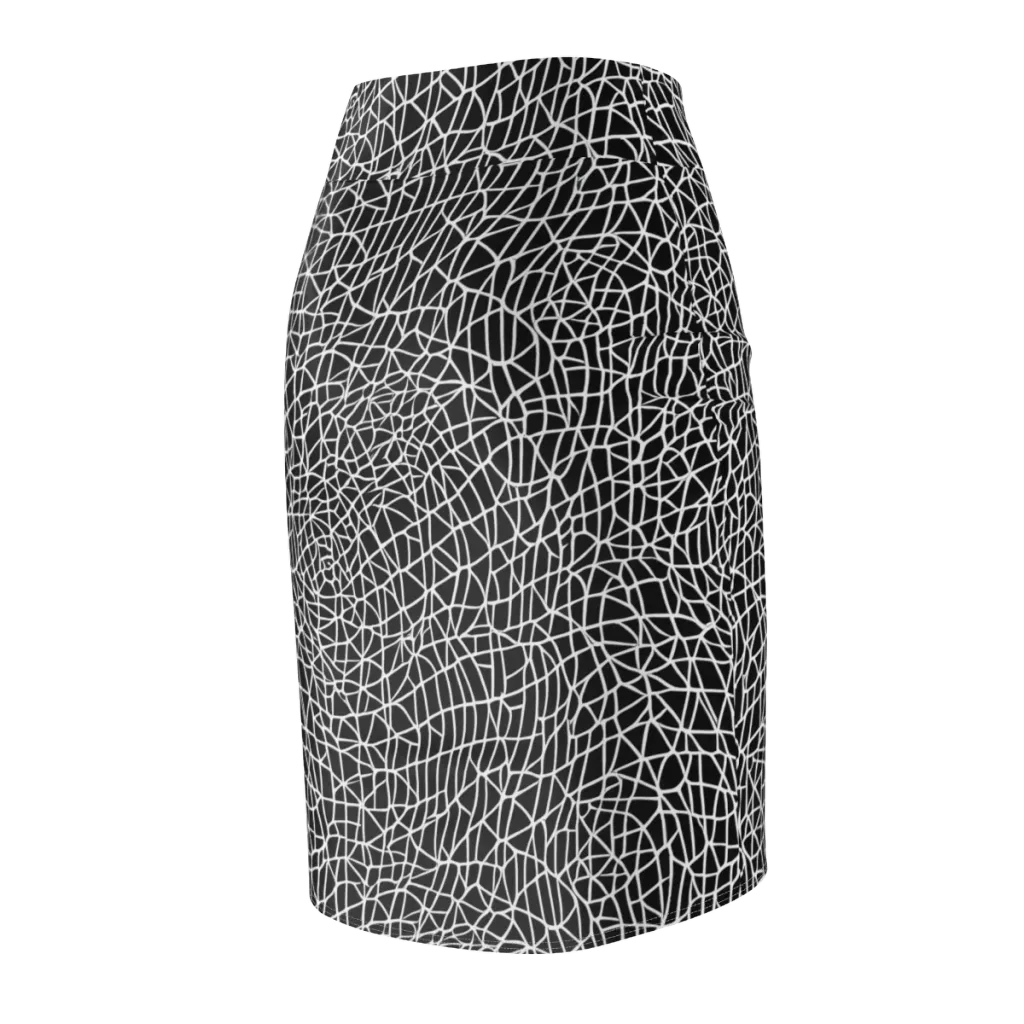 Nocturne Network on Pencil Skirt — Back Side