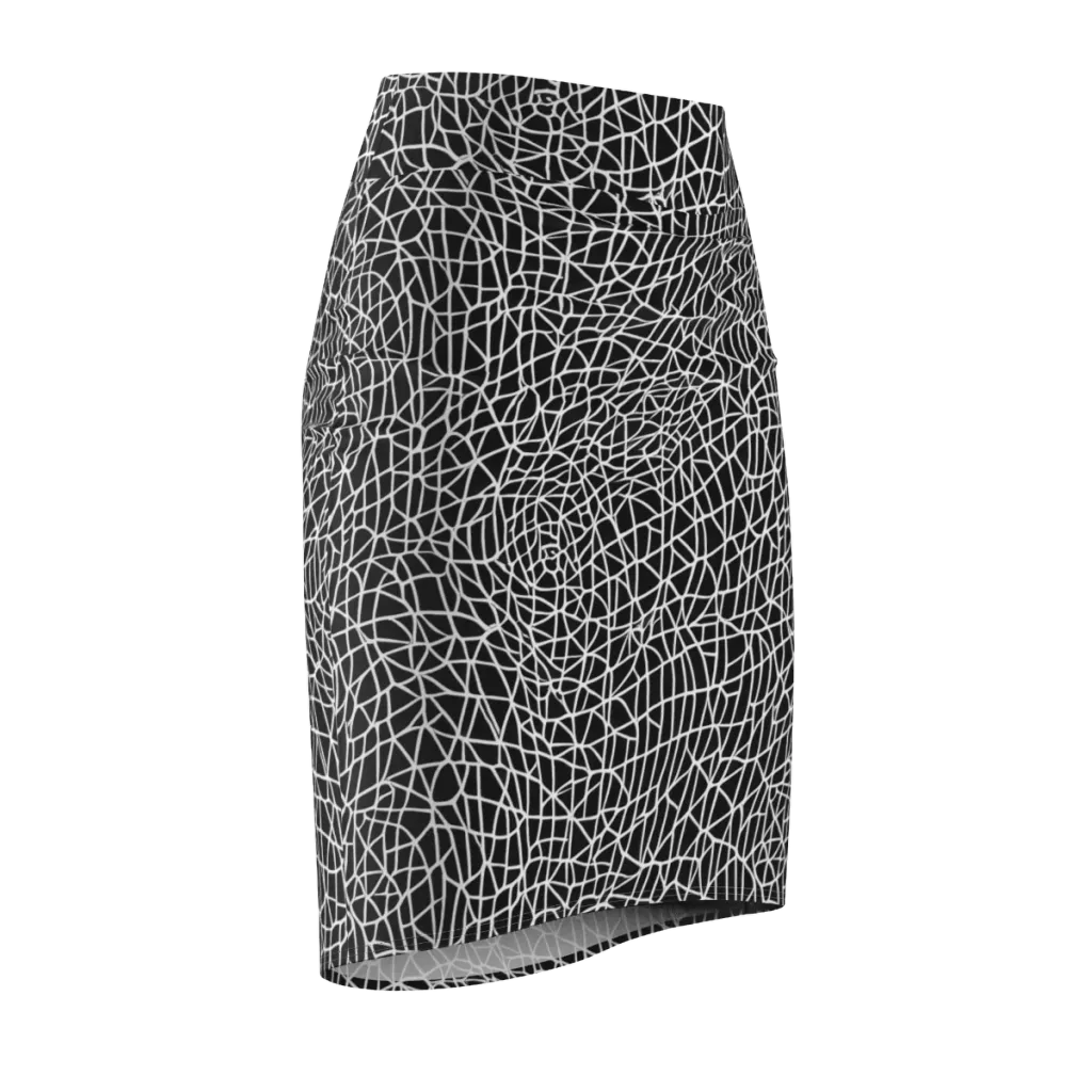 Nocturne Network on Pencil Skirt — Front Side