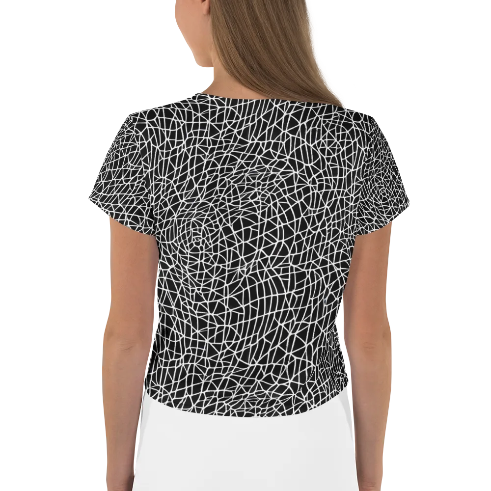Nocturne Network on Crop Tee — Back