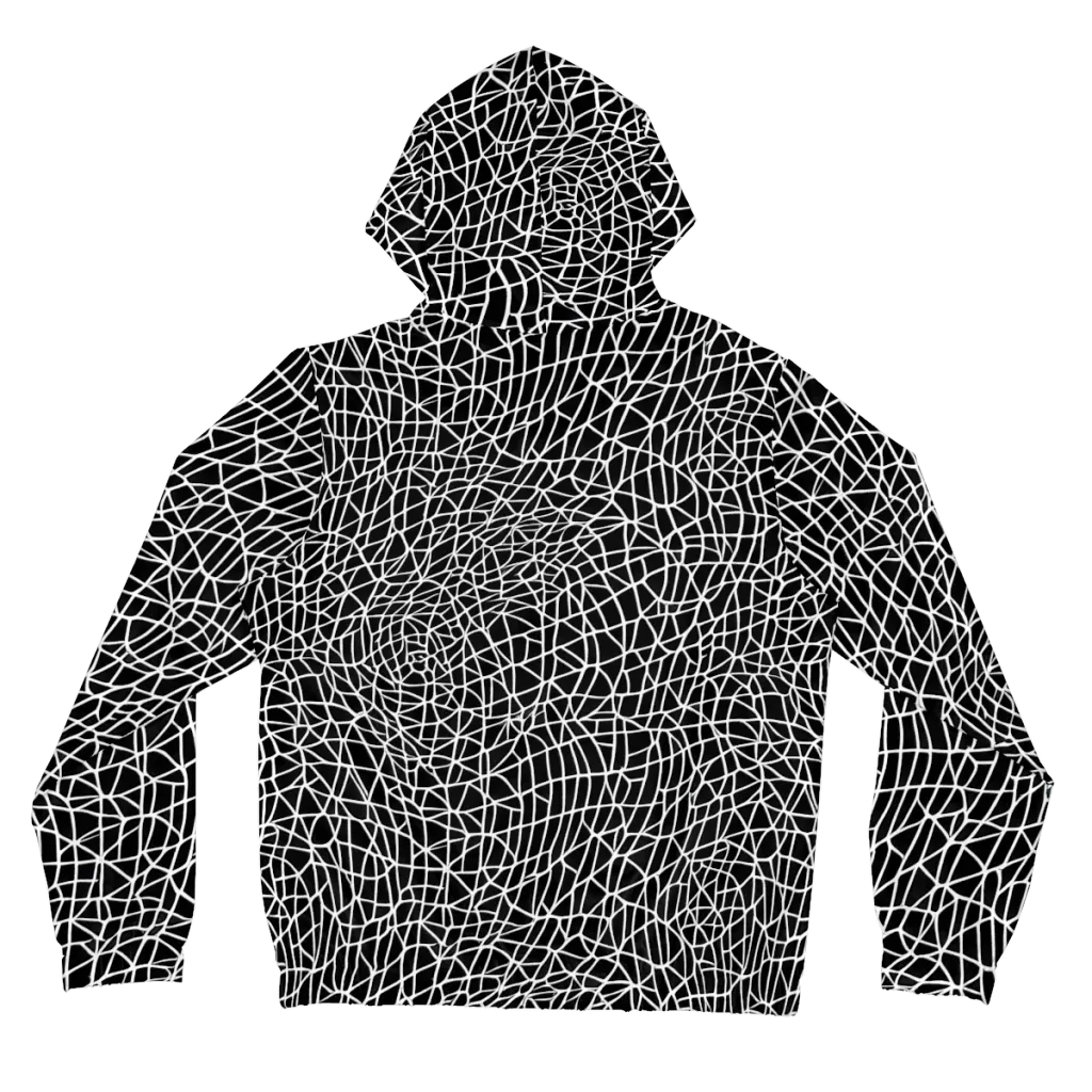 Nocturne Network on Women's Full-Zip Hoodie — Back