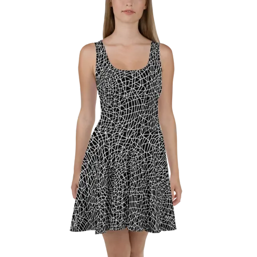 Nocturne Network on a Skater Dress