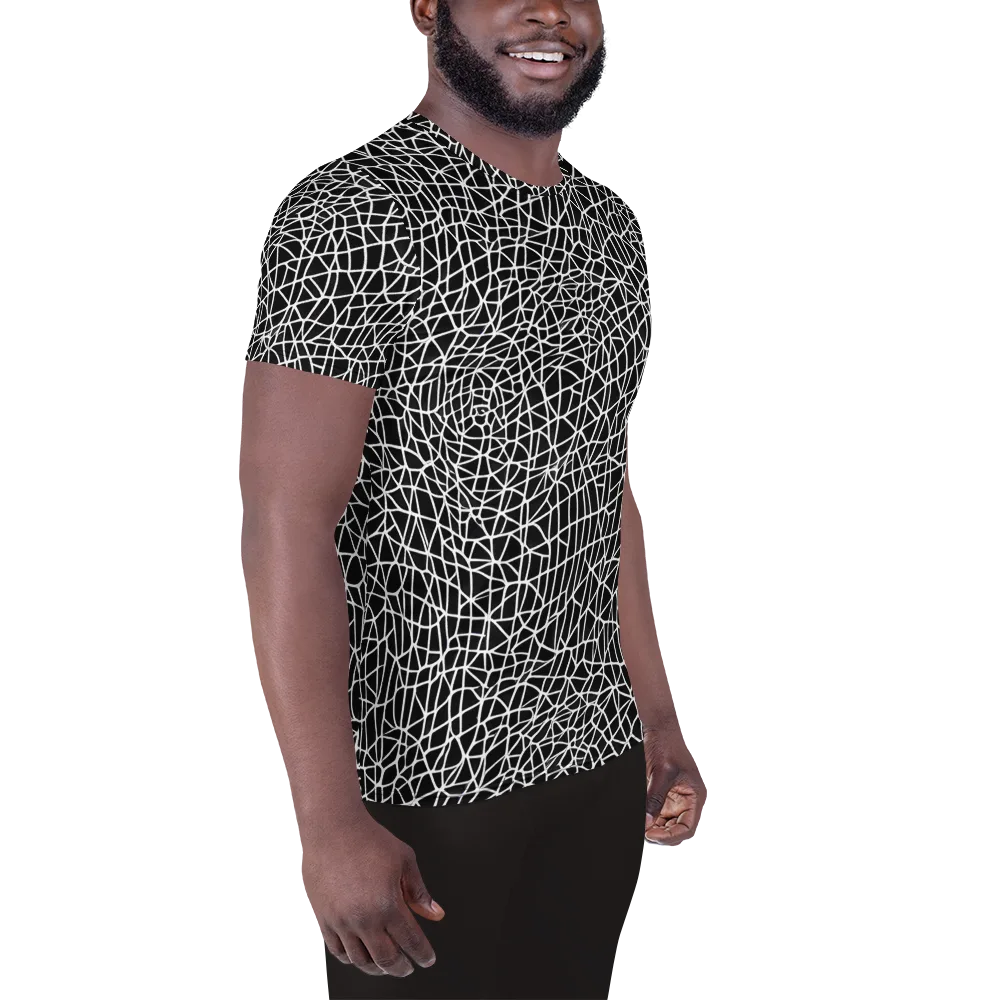 Nocturne Network on Men's Athletic T-Shirt — Right
