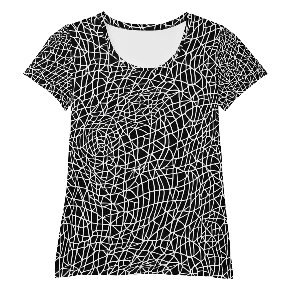 Nocturne Network on Women's Athletic T-Shirt — Front