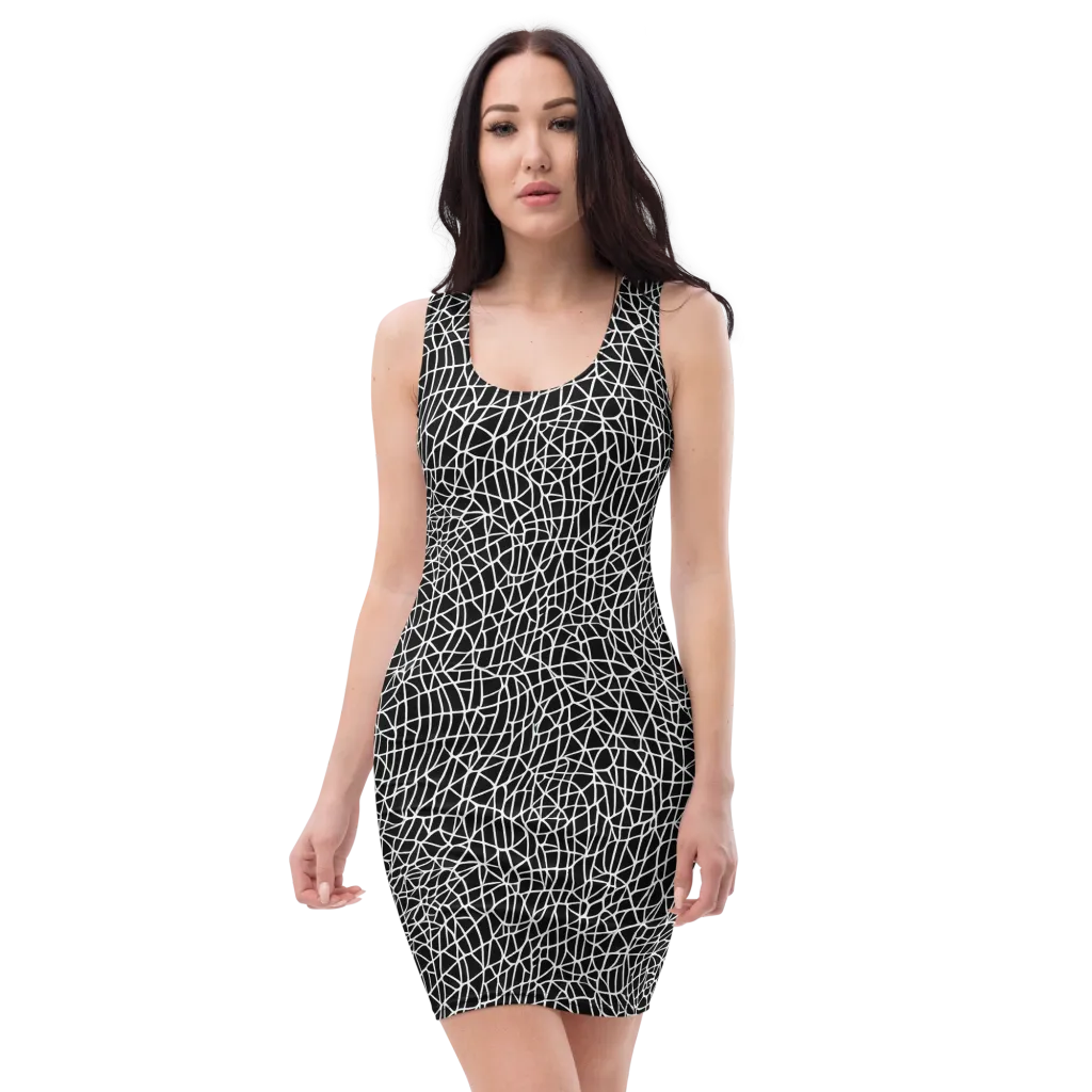 Nocturne Network on Bodycon Dress — Front