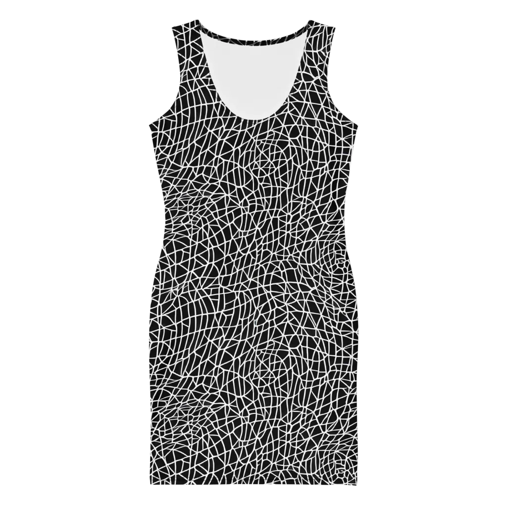 Nocturne Network on Bodycon Dress — Front