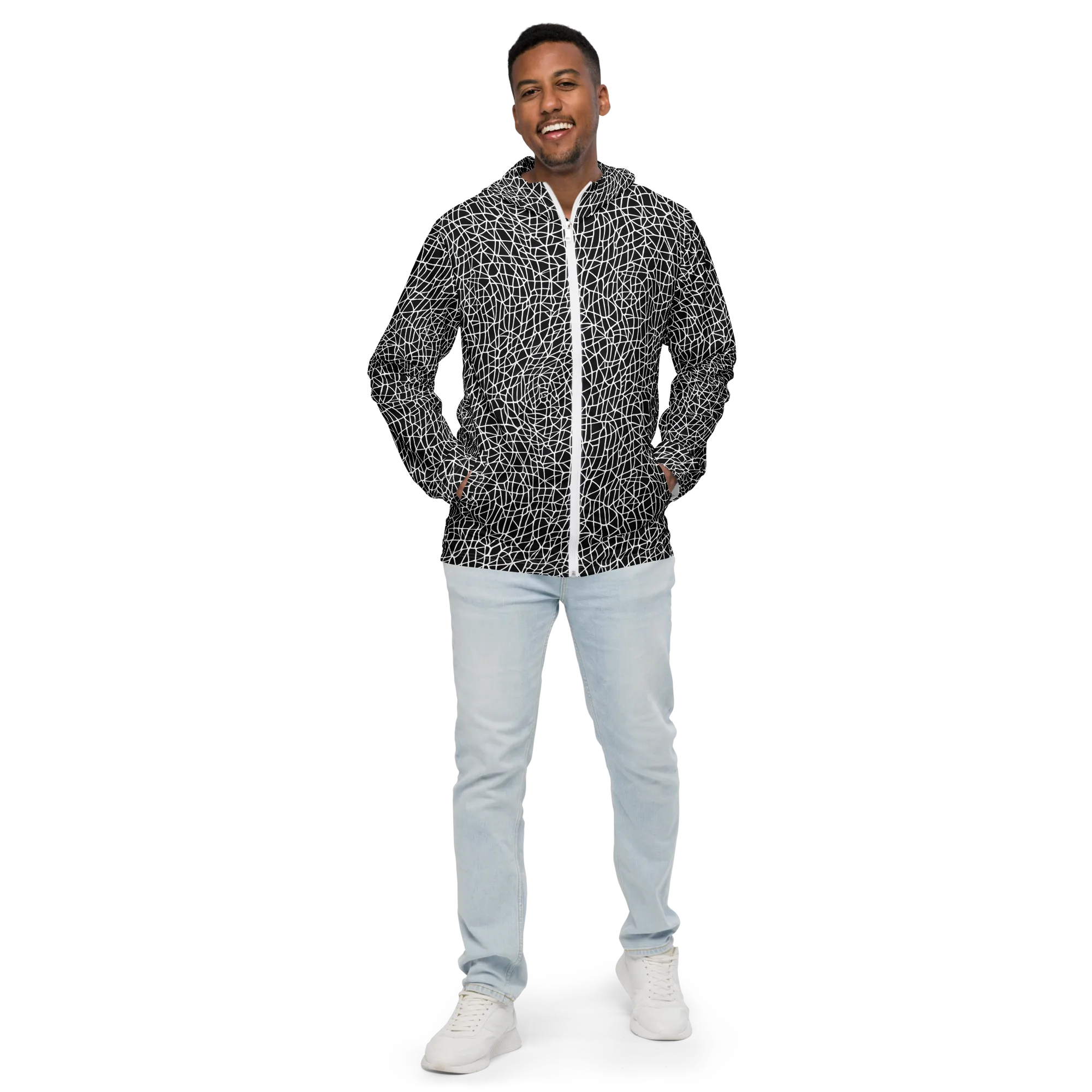 Nocturne Network on Men's Windbreaker — Front