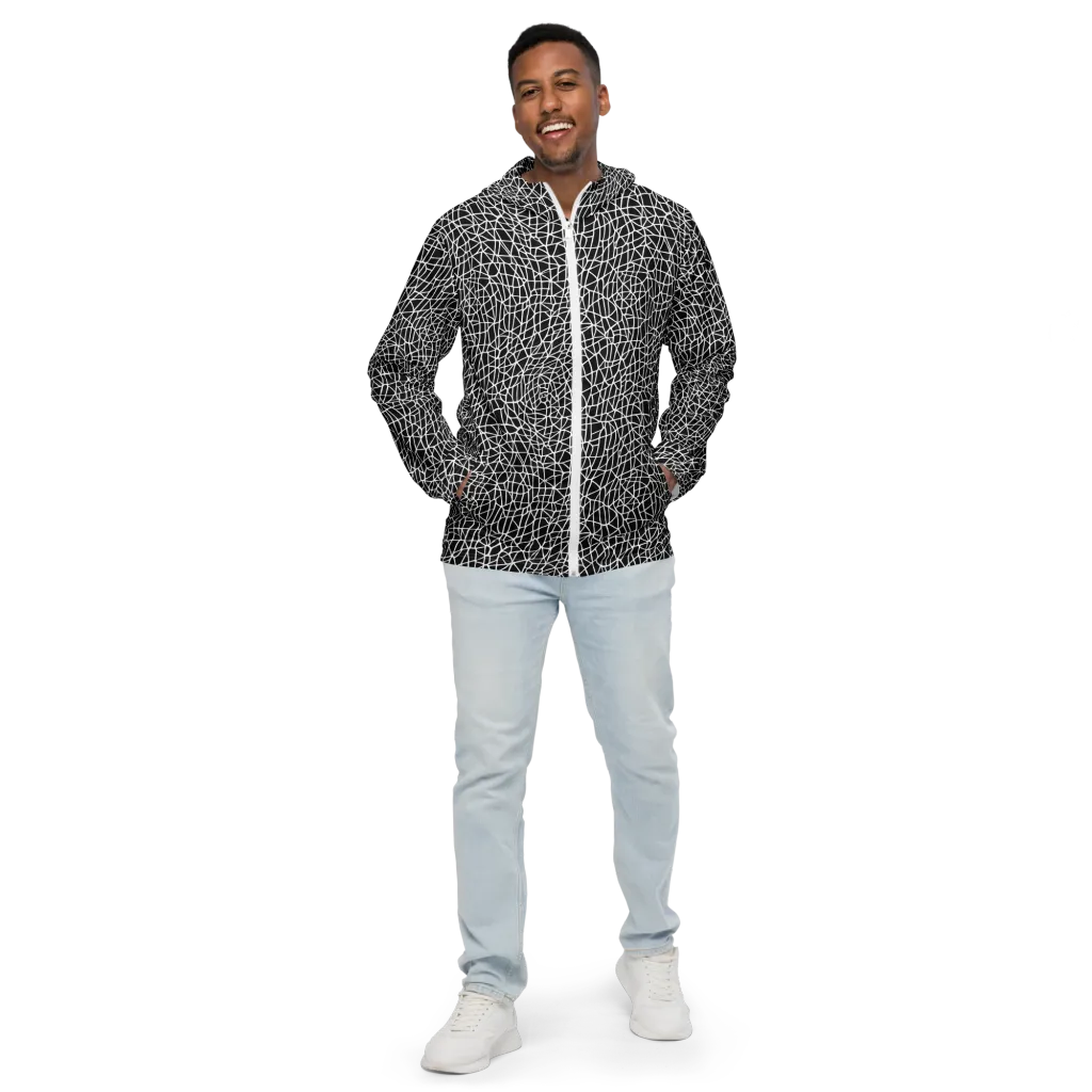 Nocturne Network on Men's Windbreaker — Front