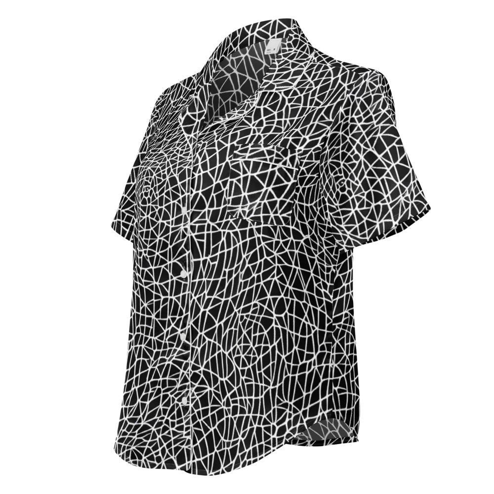 Nocturne Network on Women's Short Sleeve Pajama Top — Left Front