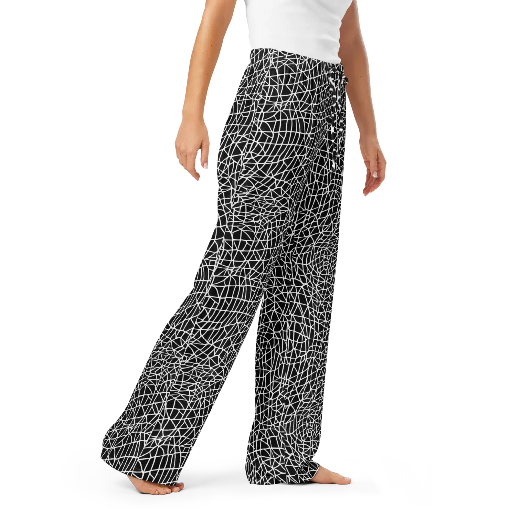 Nocturne Network on Women's Pajama Pants — Right Front