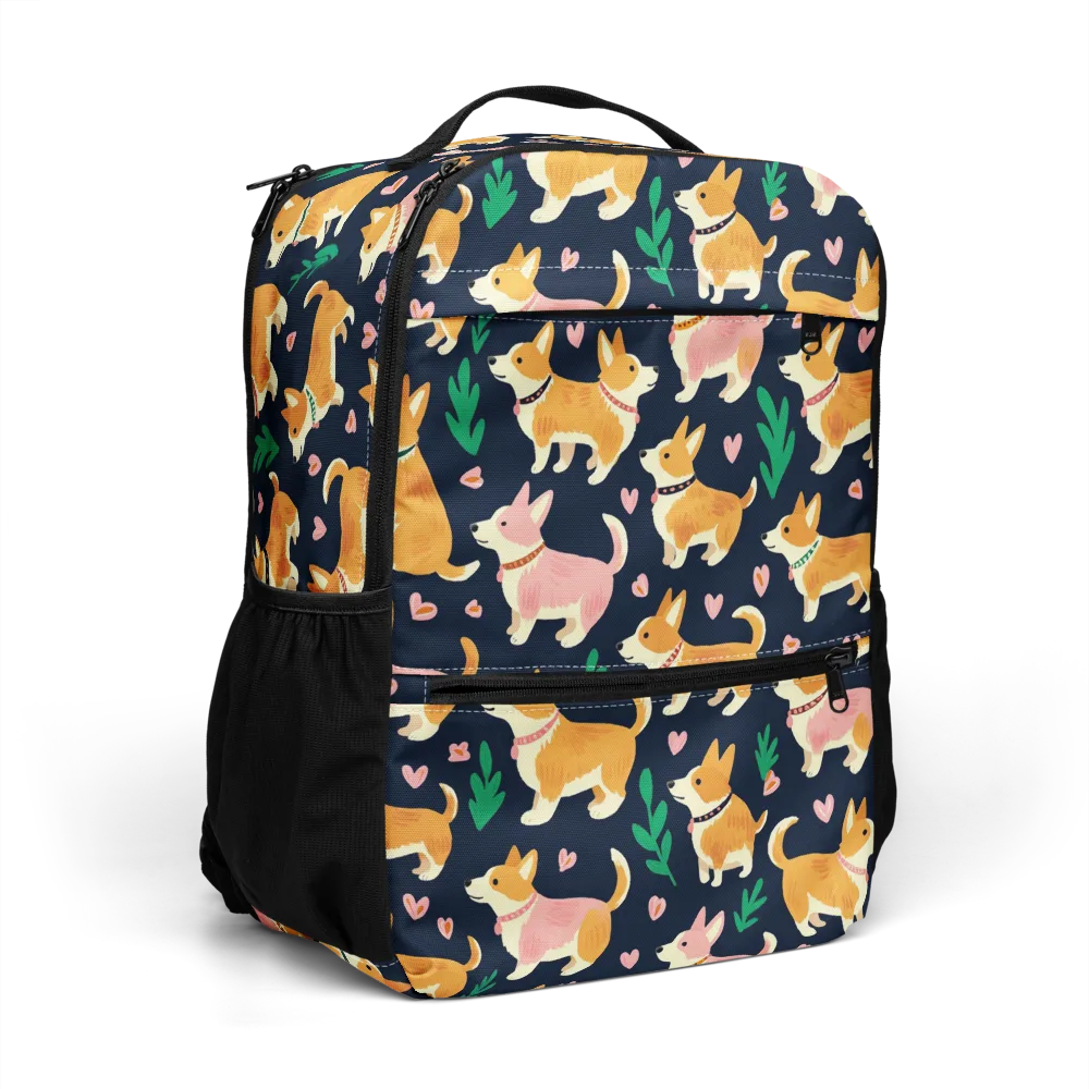 Paws And Petals on Utility Backpack — Right Front