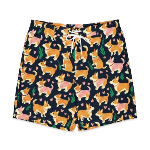 Paws And Petals on a Men's Board Shorts