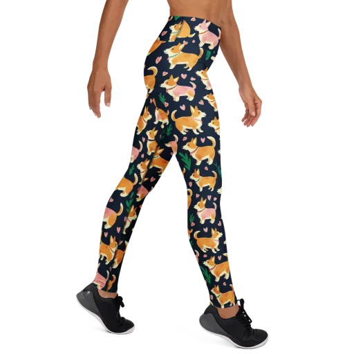 Paws And Petals on a Yoga Leggings