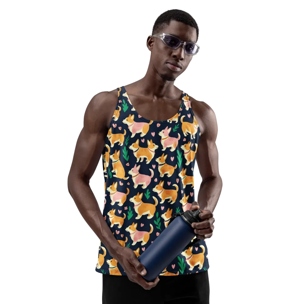 Paws And Petals on Men's Tank Top — Front