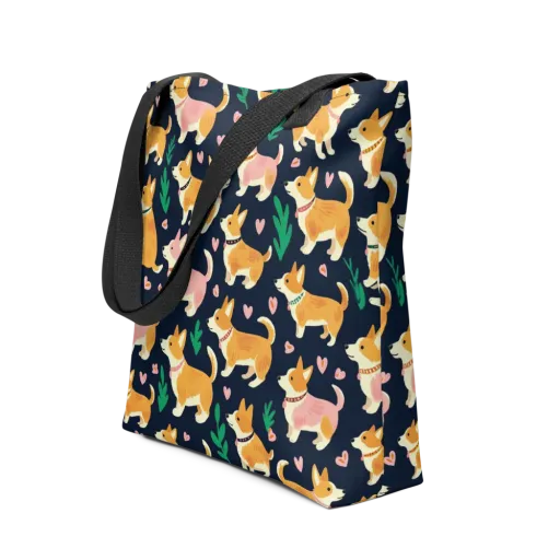 Paws And Petals on a Tote Bag