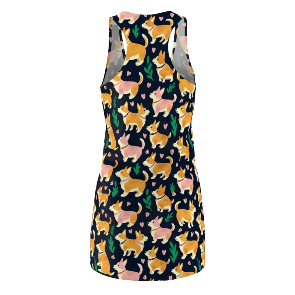 Paws And Petals on Racerback Dress — Back