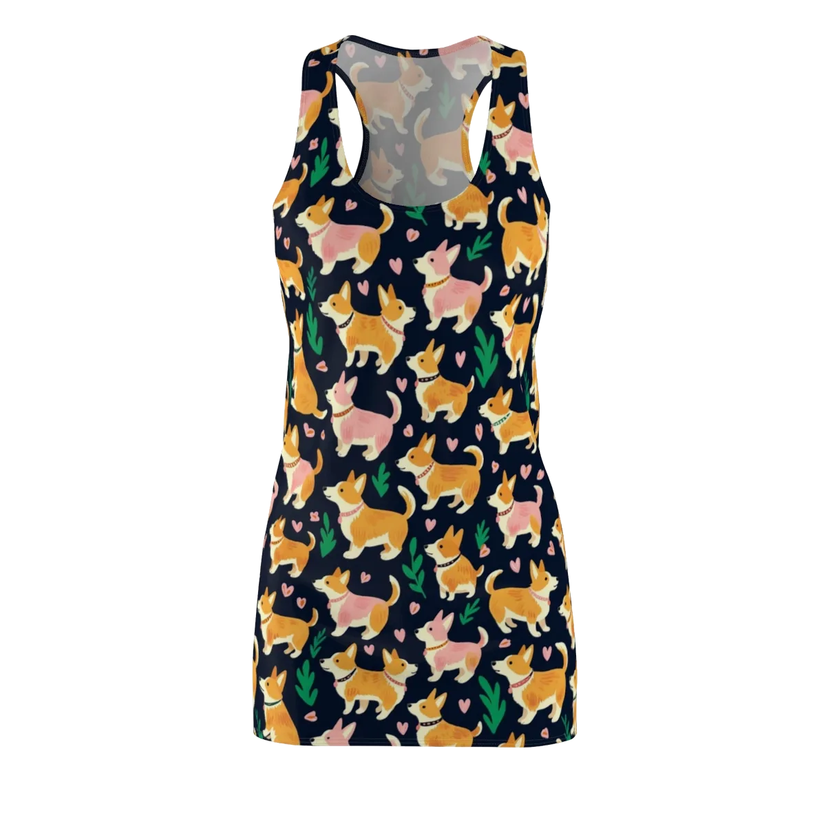 Paws And Petals on Racerback Dress — Front