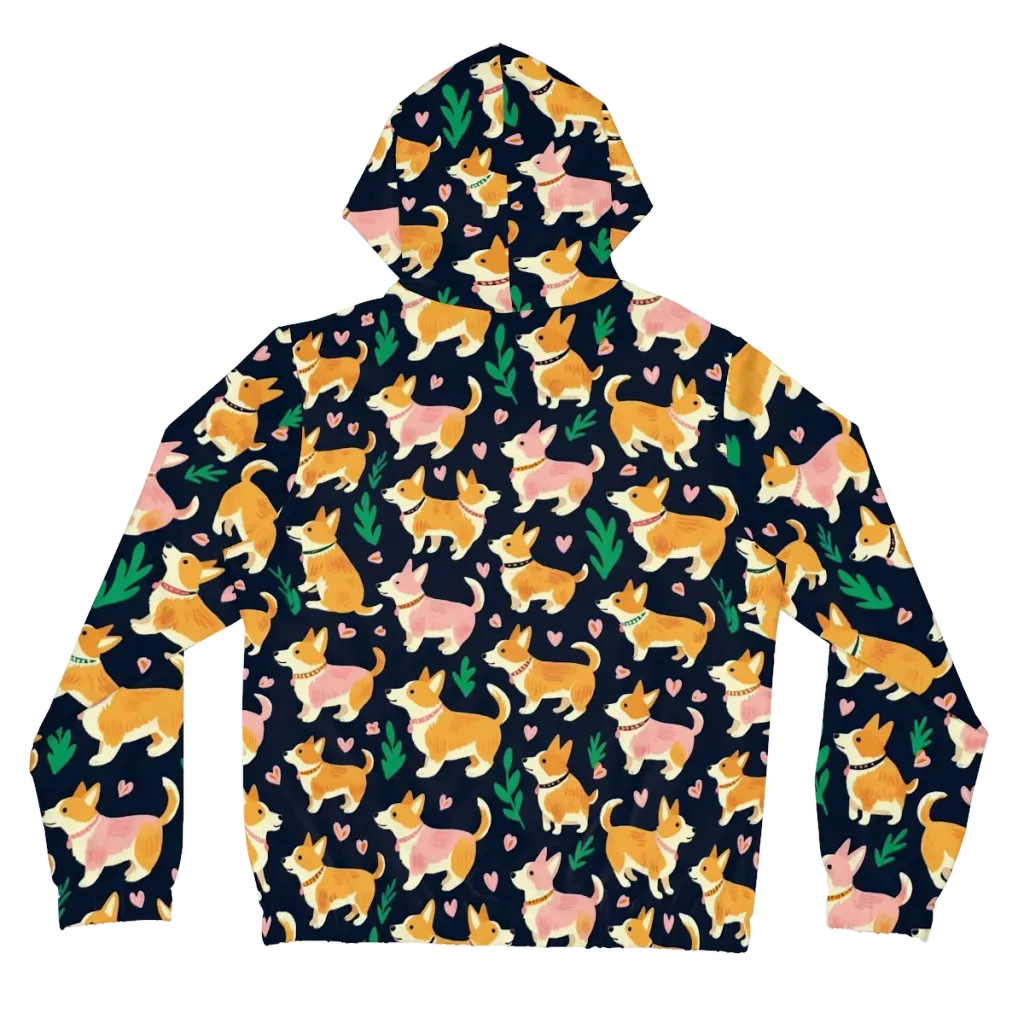 Paws And Petals on Women's Full-Zip Hoodie — Back