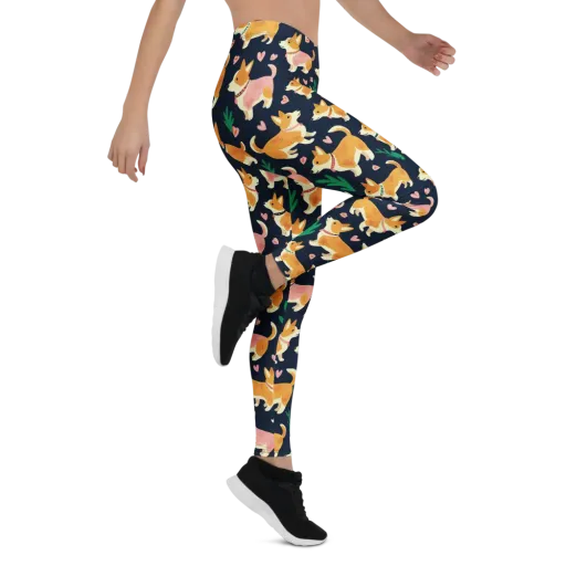 Paws And Petals on a Leggings