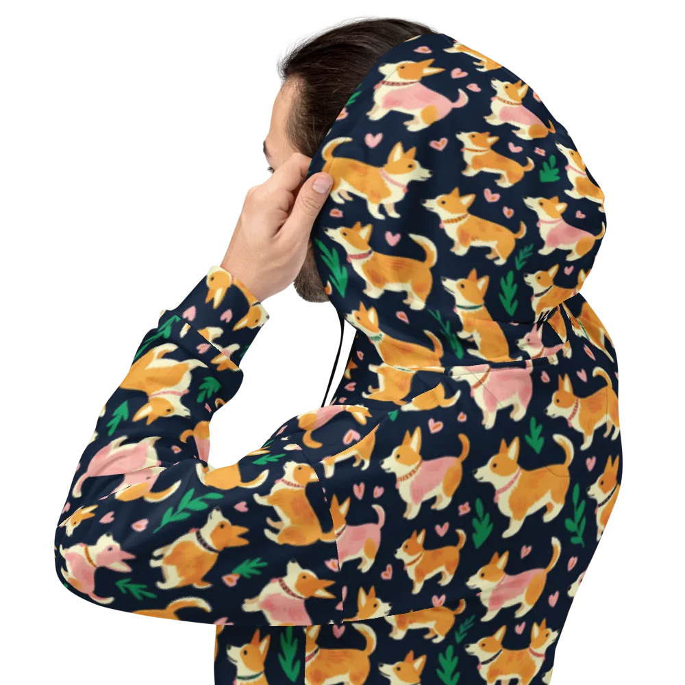 Paws And Petals on Hoodie — Back