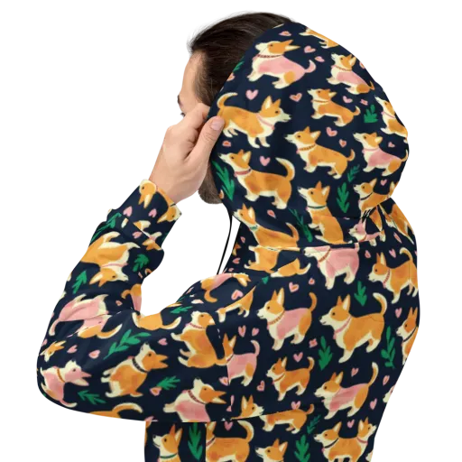 Paws And Petals on a Hoodie