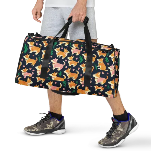 Paws And Petals on a Duffle Bag