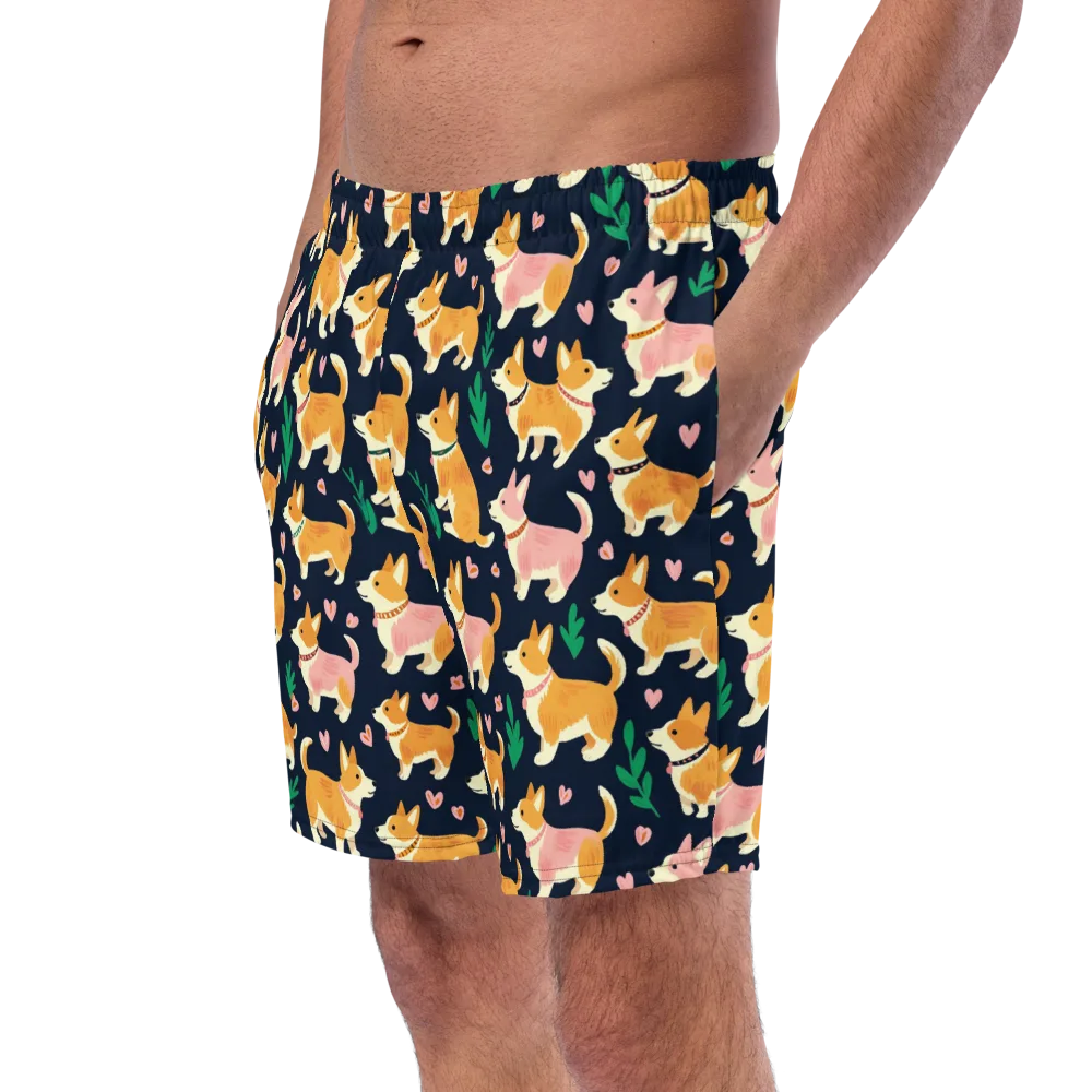 Paws And Petals on Swim Trunks — Left Front
