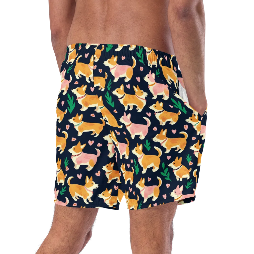 Paws And Petals on Swim Trunks — Right Back