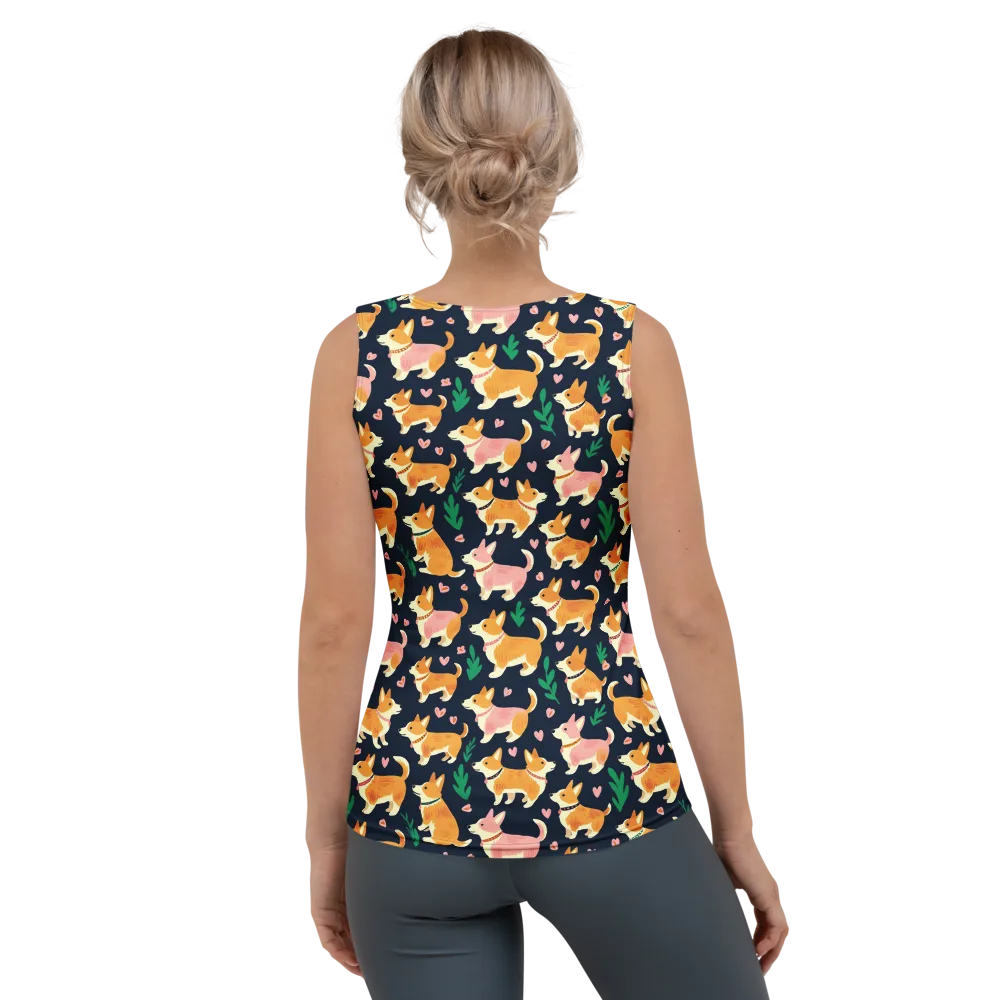 Paws And Petals on Women's Tank Top — Back