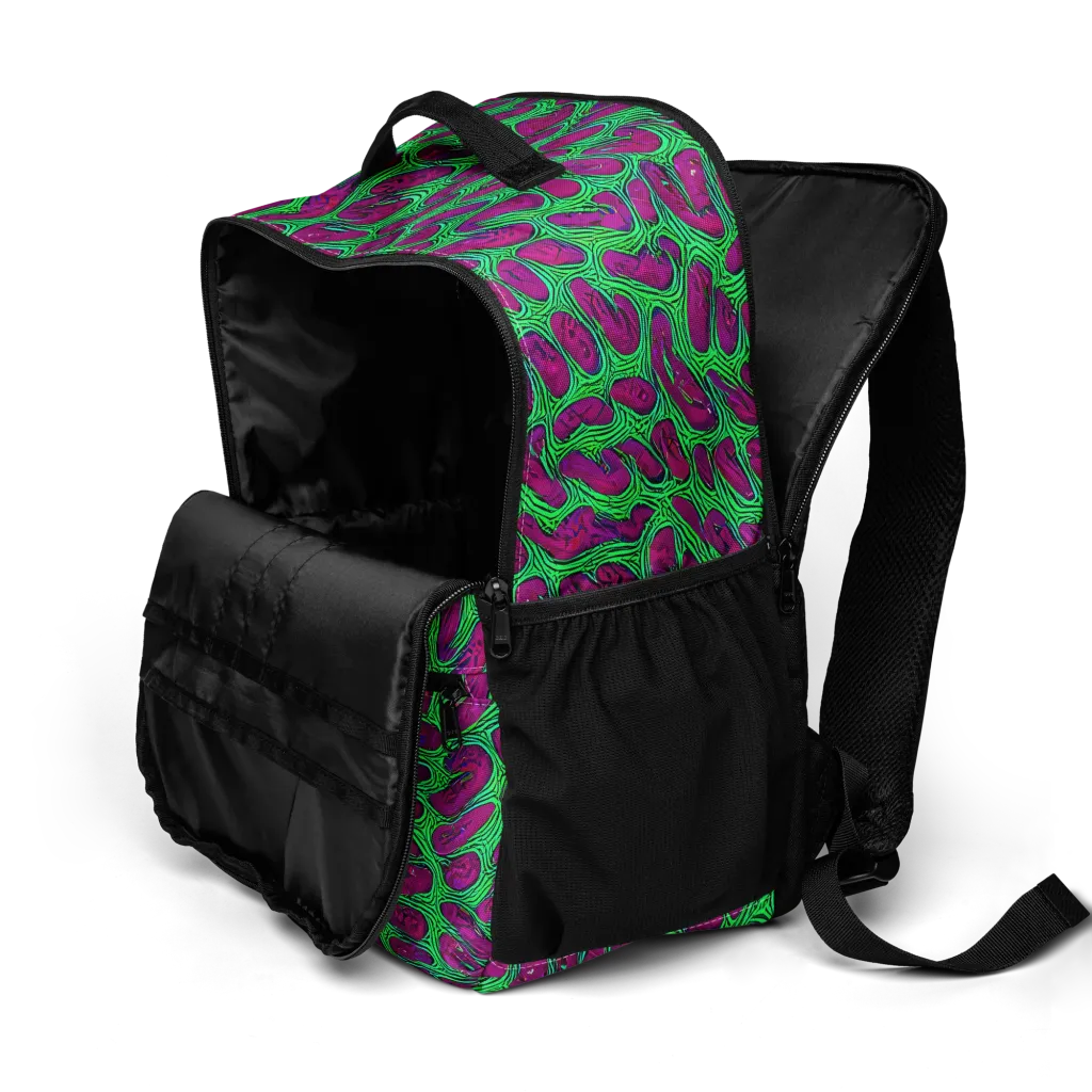 Neon Amoeba on Utility Backpack — Product details 2