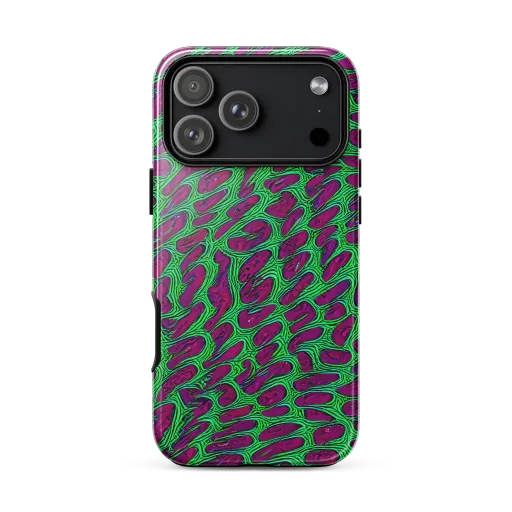 Neon Amoeba on a Tough Case for iPhone®