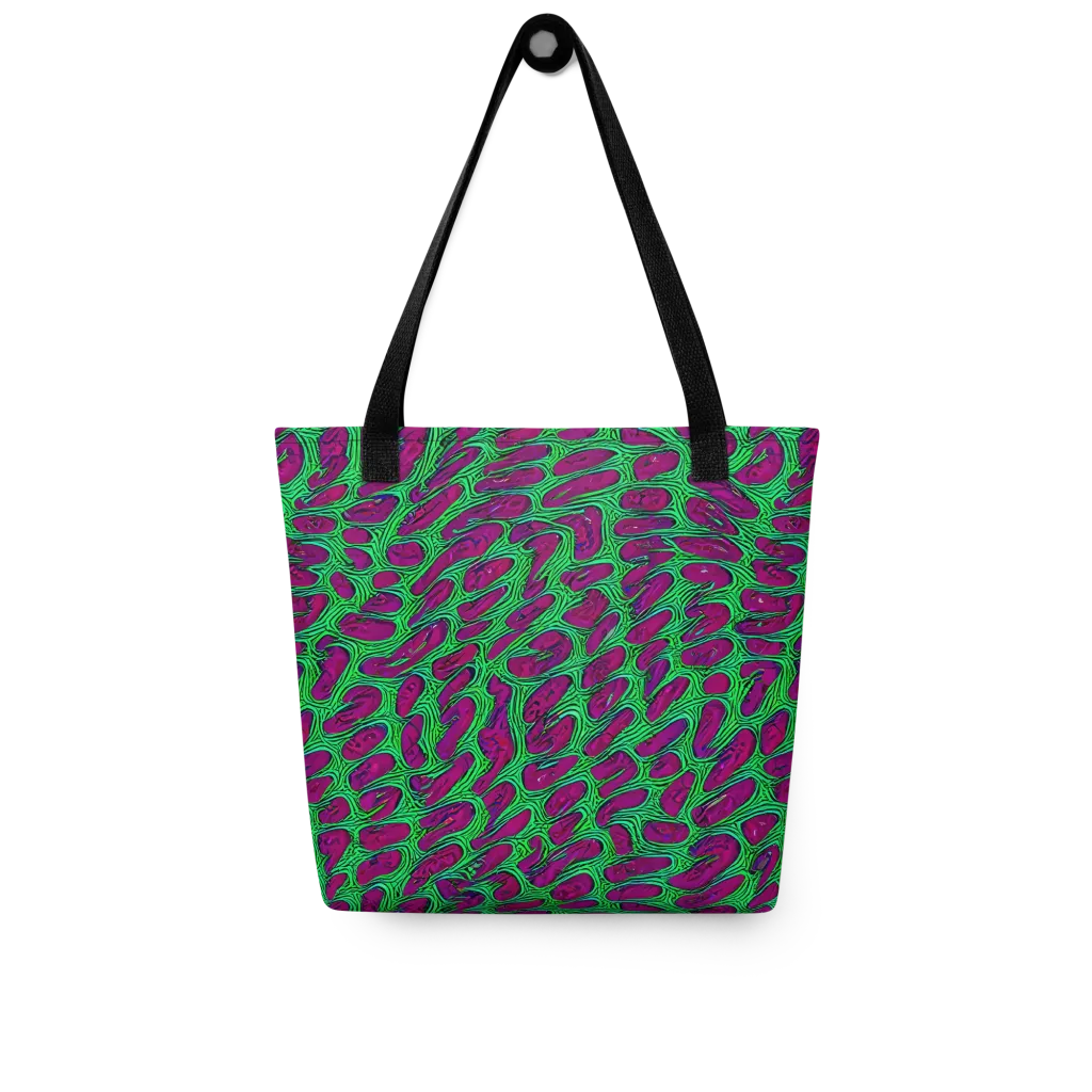 Neon Amoeba on Tote Bag — Front