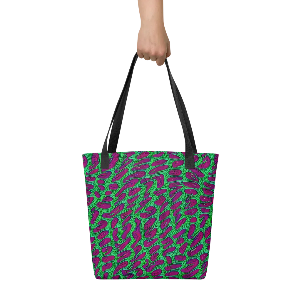 Neon Amoeba on Tote Bag — Front