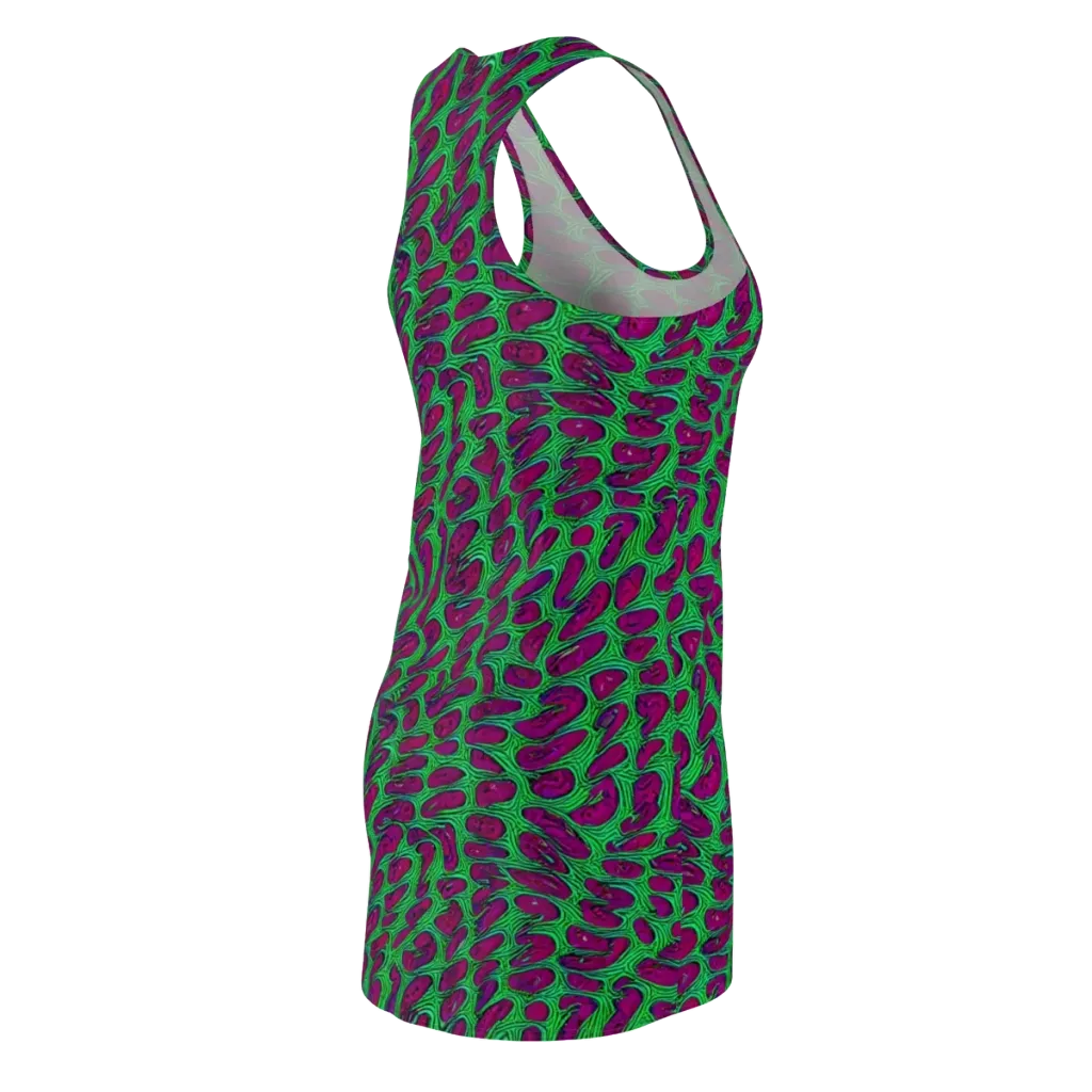 Neon Amoeba on Racerback Dress — Back Side