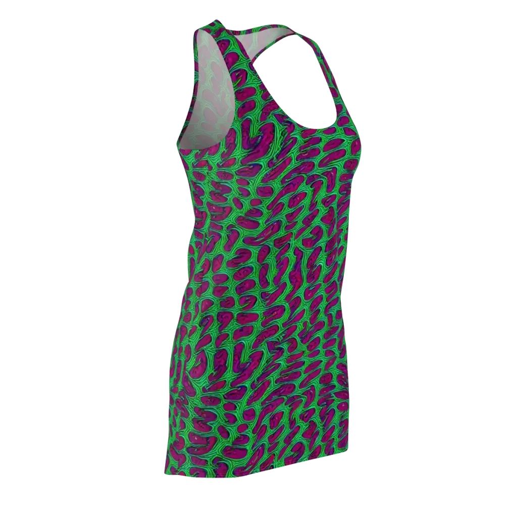 Neon Amoeba on Racerback Dress — Front Side