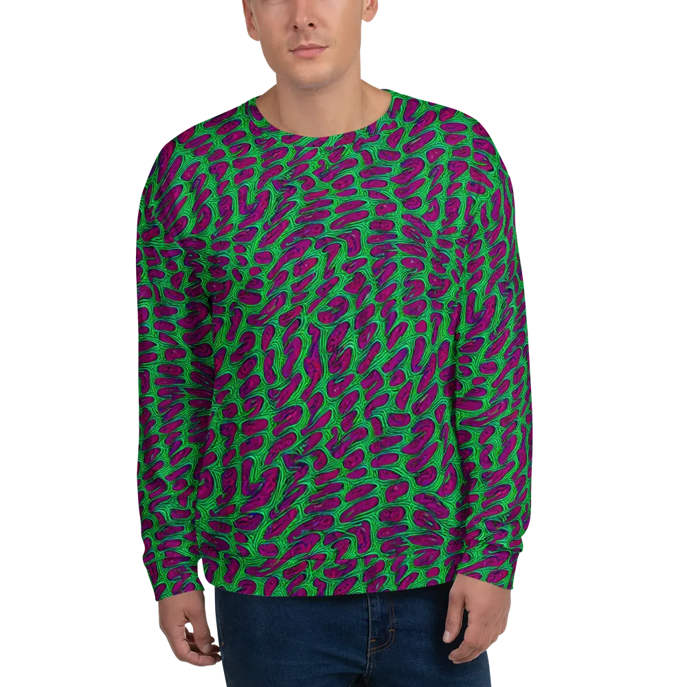 Neon Amoeba on Sweatshirt — Front