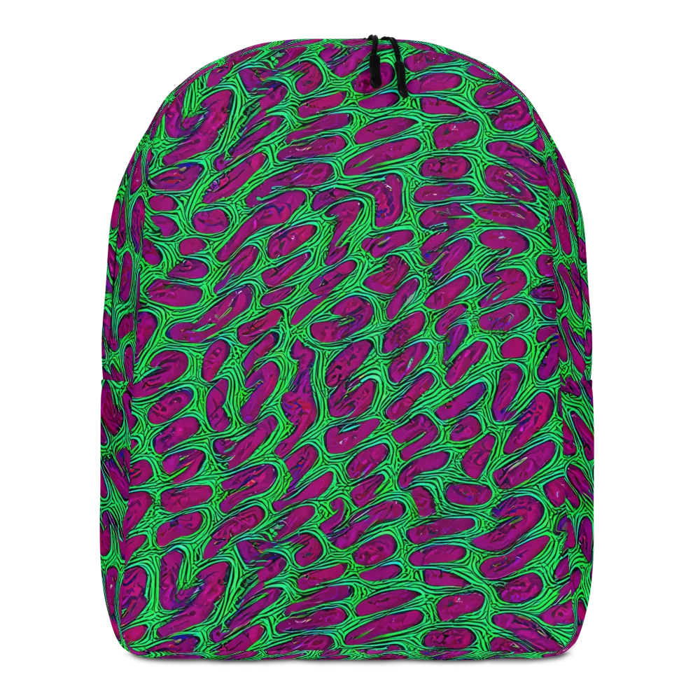 Neon Amoeba on Minimalist Backpack — Front