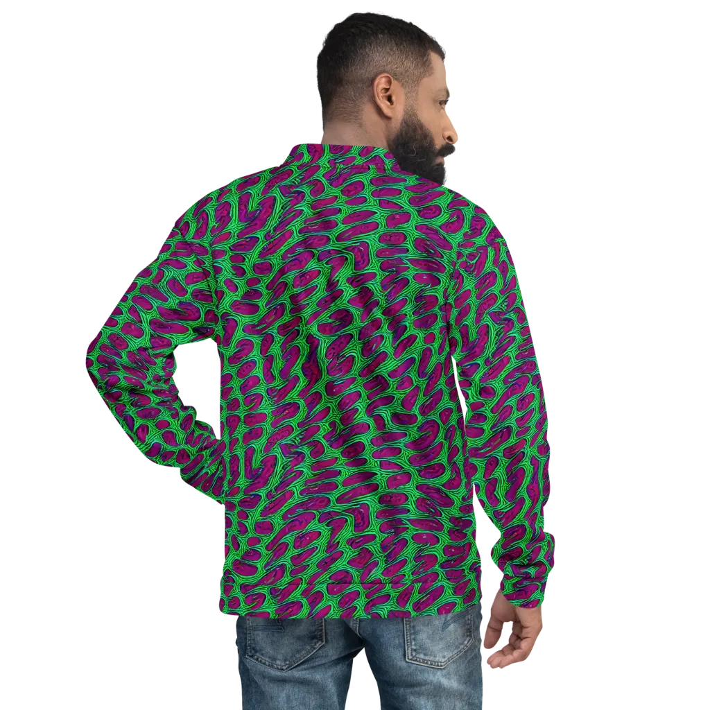 Neon Amoeba on Bomber Jacket — Back