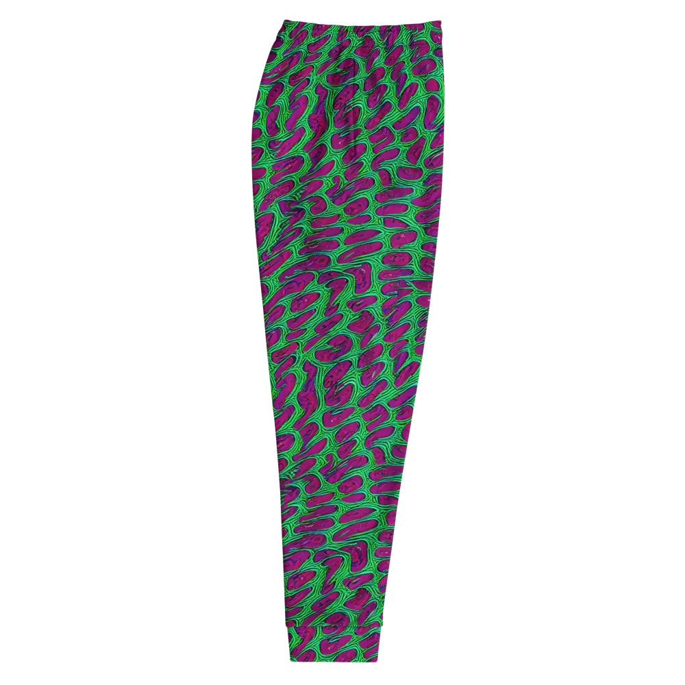 Neon Amoeba on Men's Joggers — Right
