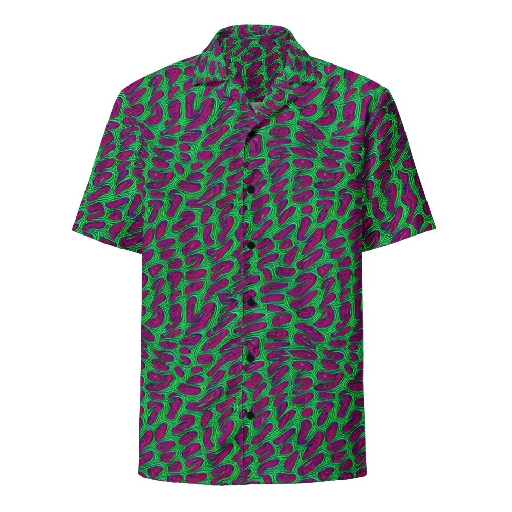 Neon Amoeba on Button Shirt — Front