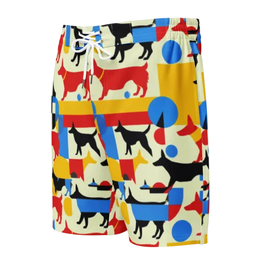 Chromatic Canine on a Men's Board Shorts