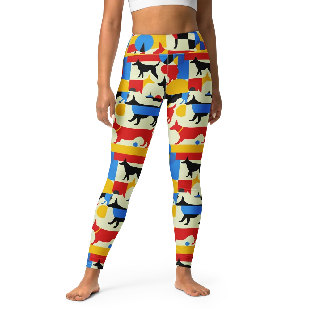 Chromatic Canine on Yoga Leggings — Front