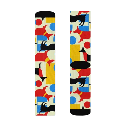 Chromatic Canine on a Socks