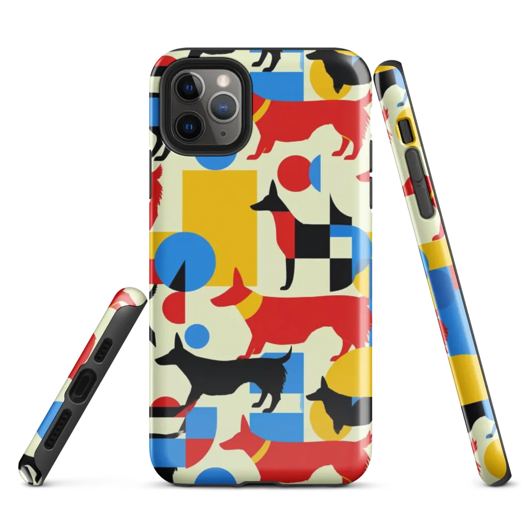 Chromatic Canine on Tough Case for iPhone® — Front