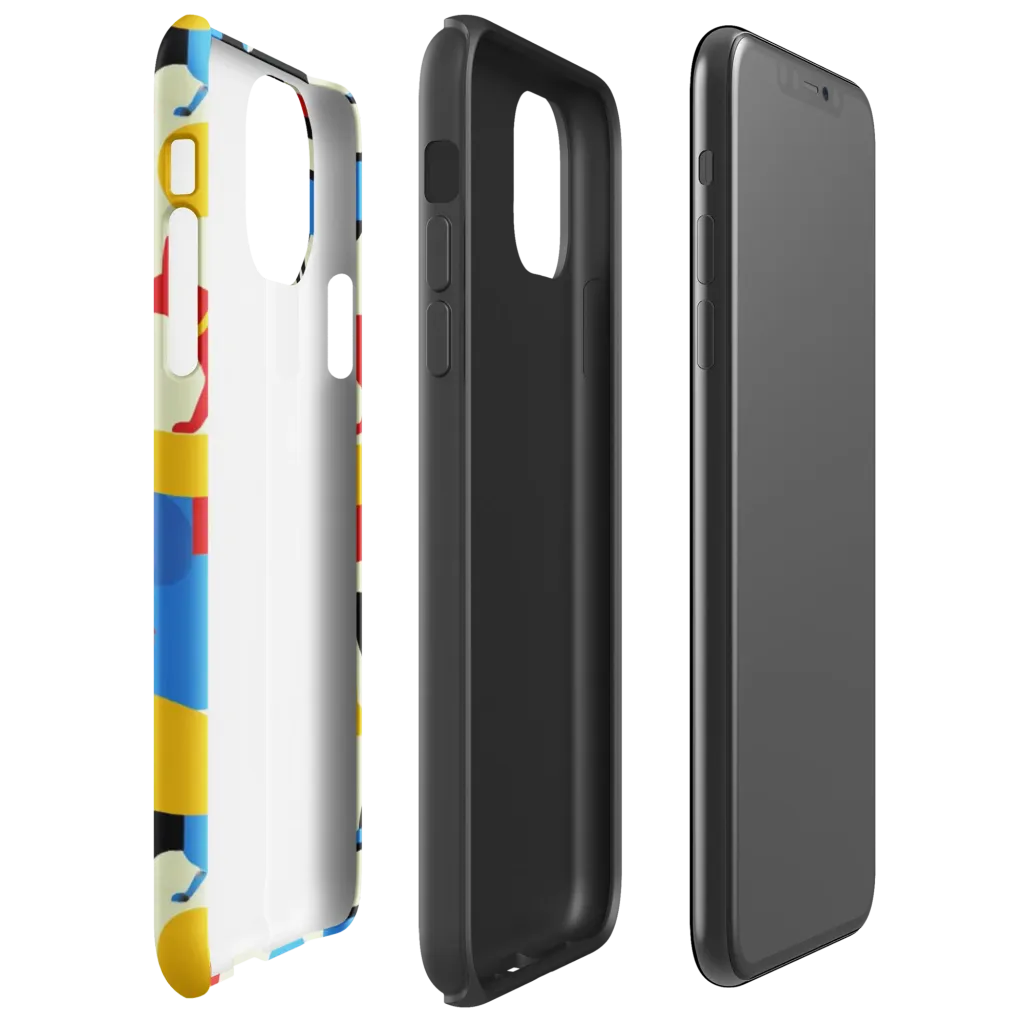 Chromatic Canine on Tough Case for iPhone® — Right