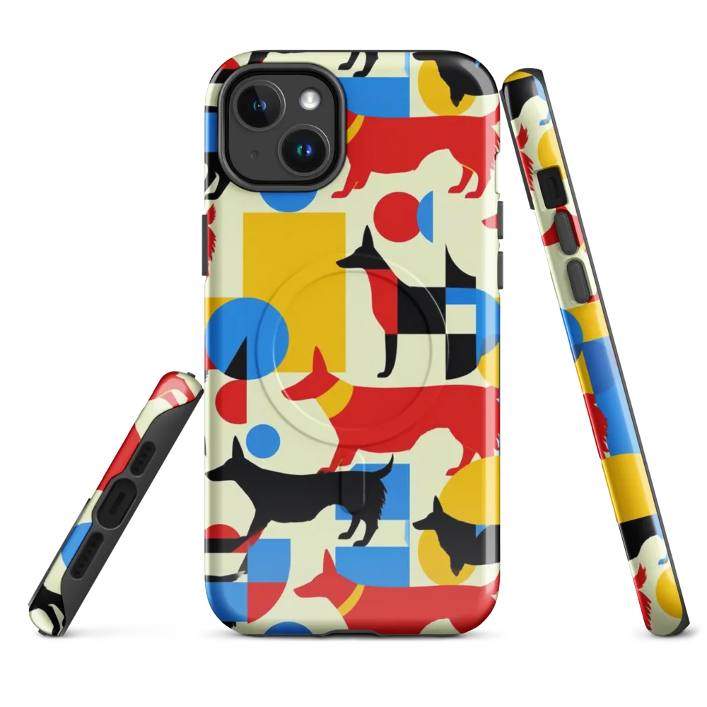 Chromatic Canine on MagSafe Tough Case for iPhone® — Front