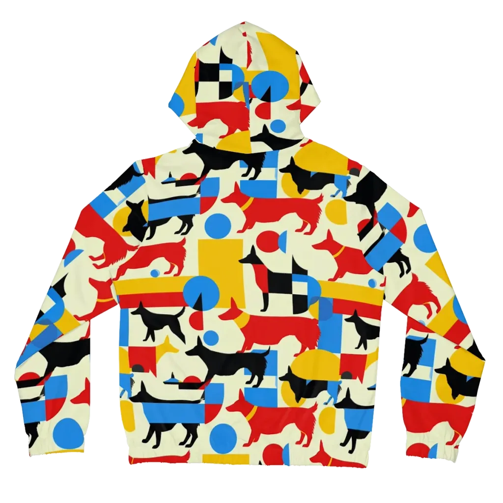 Chromatic Canine on Women's Full-Zip Hoodie — Back