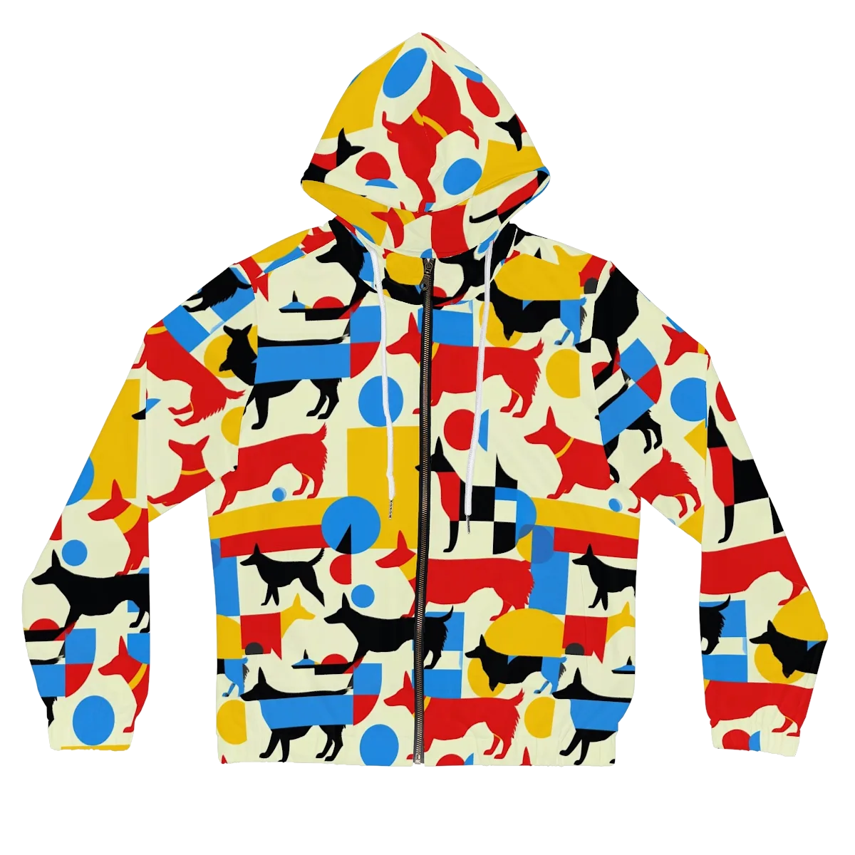 Chromatic Canine on Women's Full-Zip Hoodie — Front