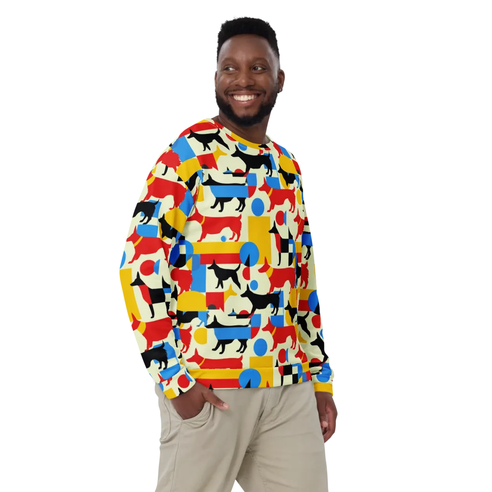 Chromatic Canine on Sweatshirt — Front