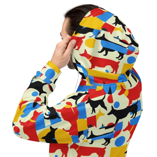 Chromatic Canine on a Hoodie