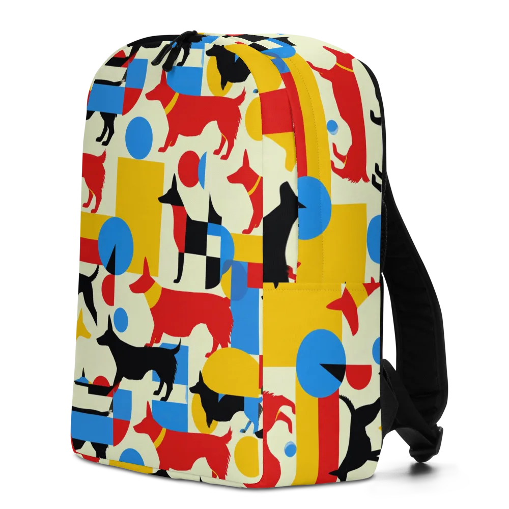 Chromatic Canine on Minimalist Backpack — Left